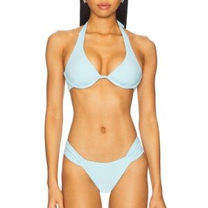L Space Eco Ocean Rib Isa Bikini in Tourmaline